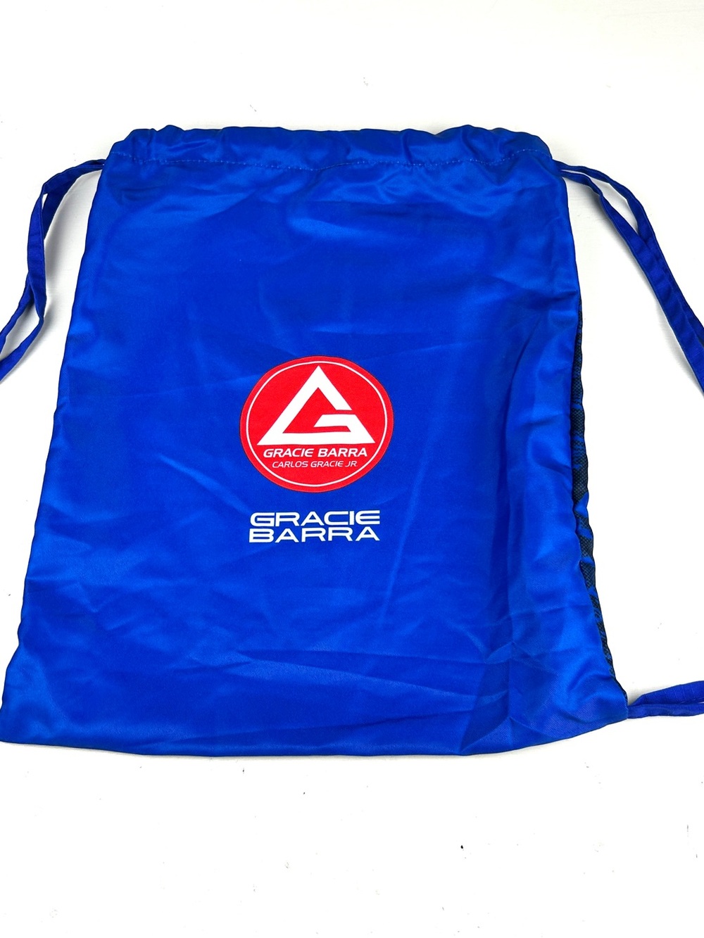 Gracie Barra Drawstring Backpack Blue GI Gym Bag BJJ Jiu Jitsu Blue